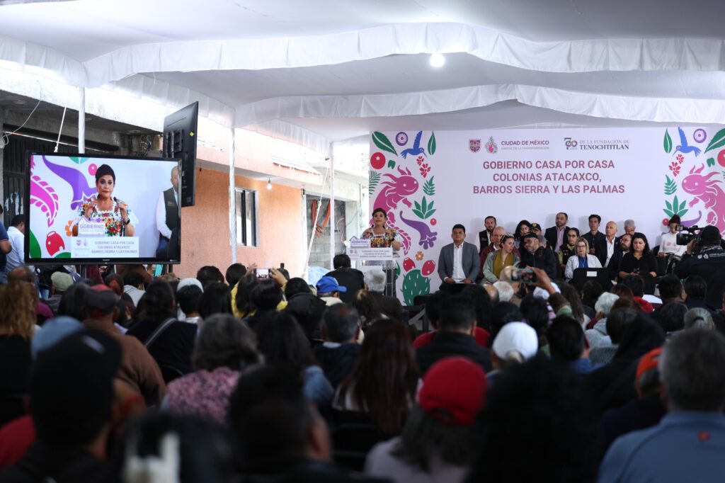 Brugada anuncia obras y programas en Magdalena Contreras