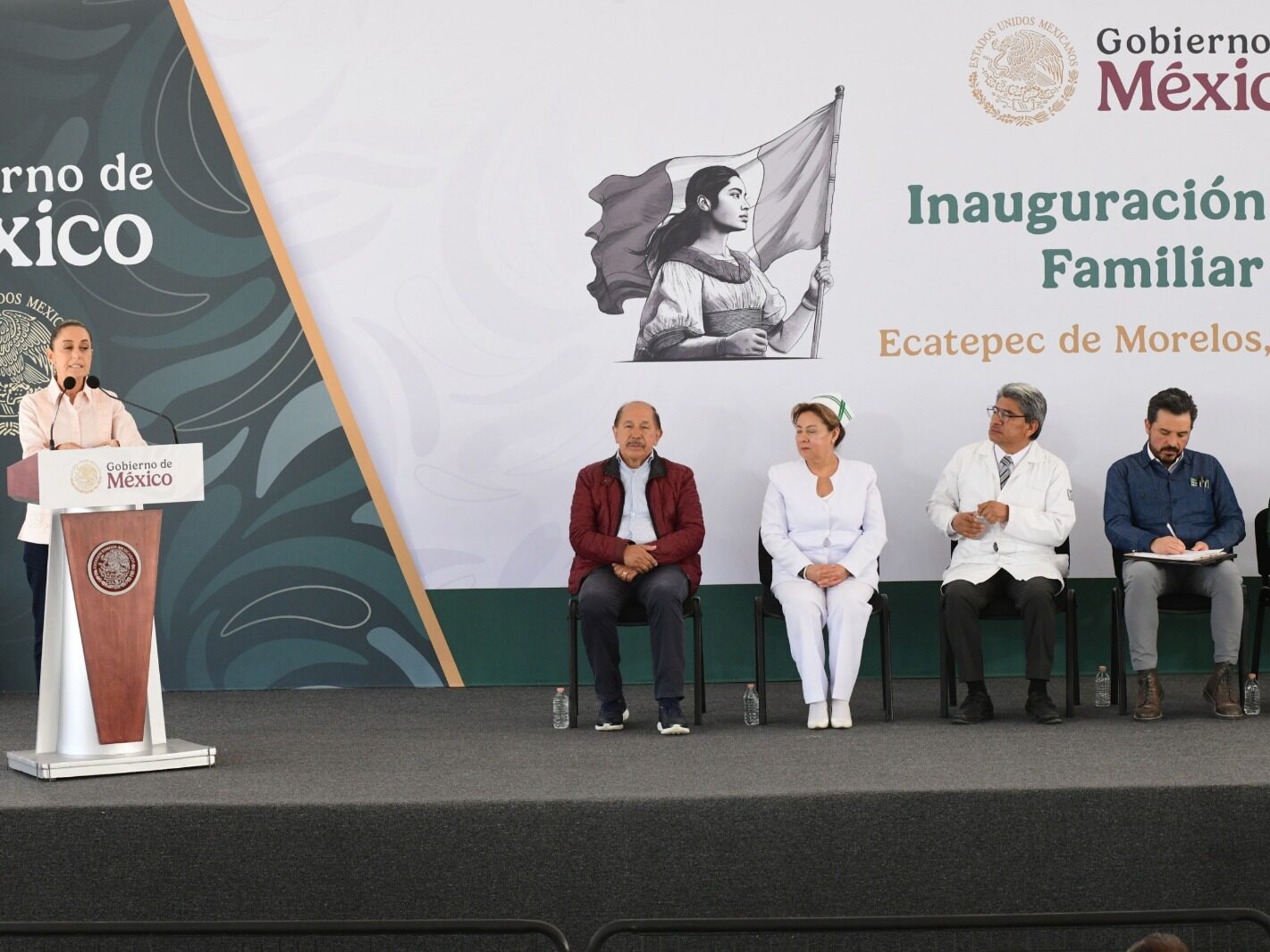 Sheinbaum inaugura Unidad Médica Familiar del IMSS en Ecatepec