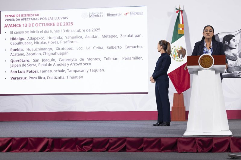 Sheinbaum moviliza toda la fuerza del Estado ante la emergencia por lluvias