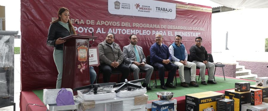 Edoméx impulsa el autoempleo con tercera entrega de apoyos