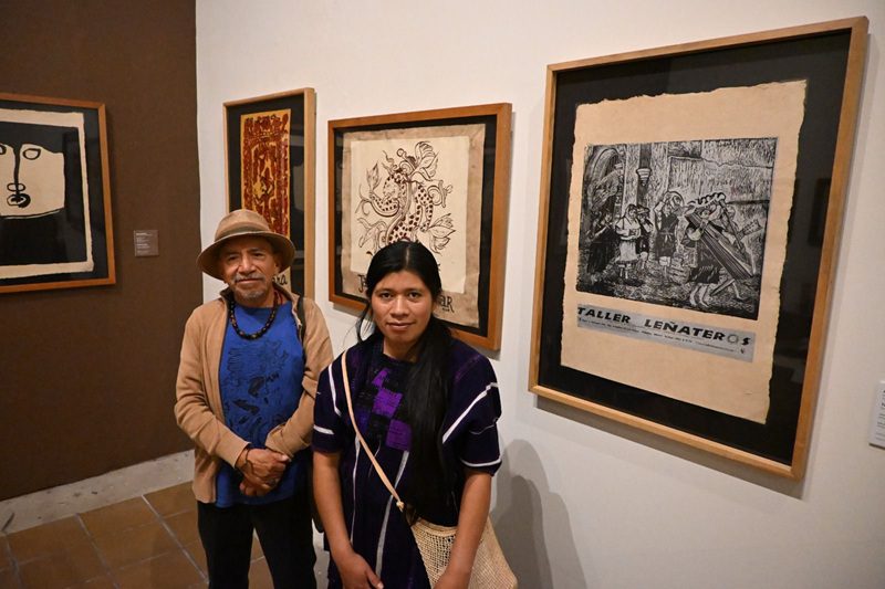 Mujeres indígenas resignifican la gráfica en el MUNAE