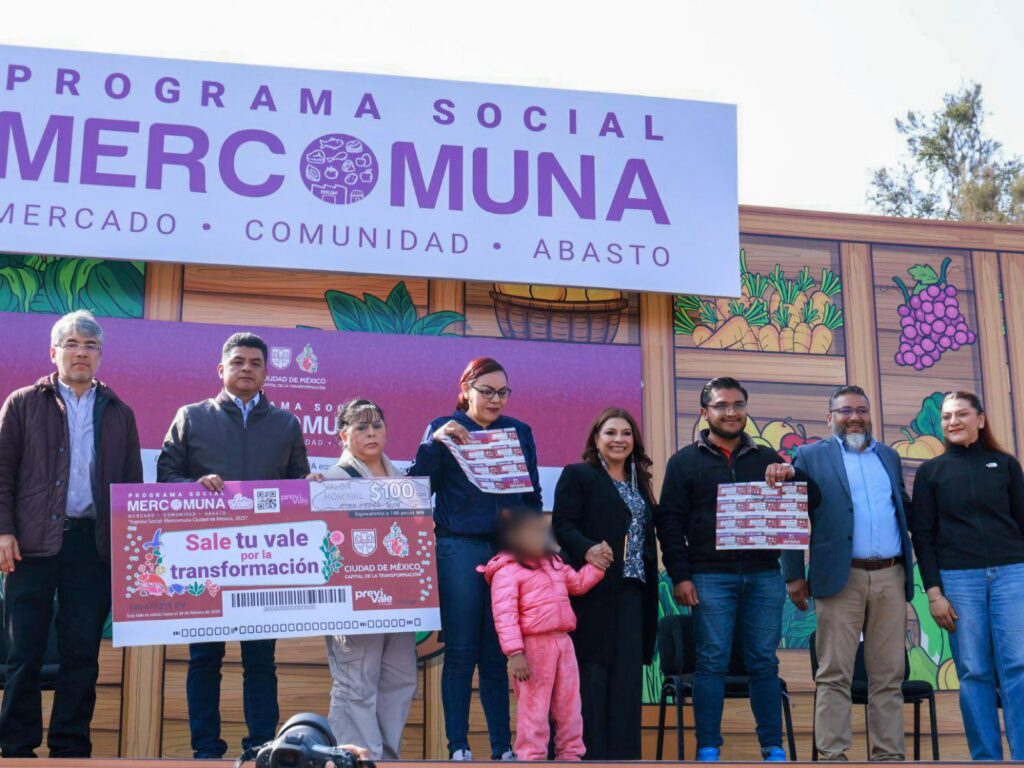 Clara Brugada anuncia expansión de Mercomuna: 600 mil familias recibirán apoyos