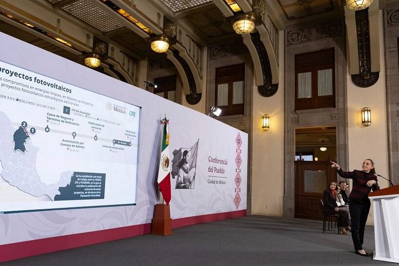 Claudia Sheinbaum anuncia expansión de la CFE