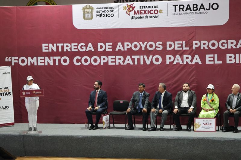Edoméx impulsa cooperativas con 187 apoyos económicos