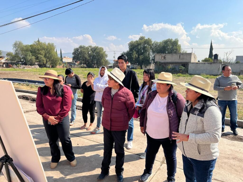 Delfina Gómez supervisa obras de agua en oriente mexiquense