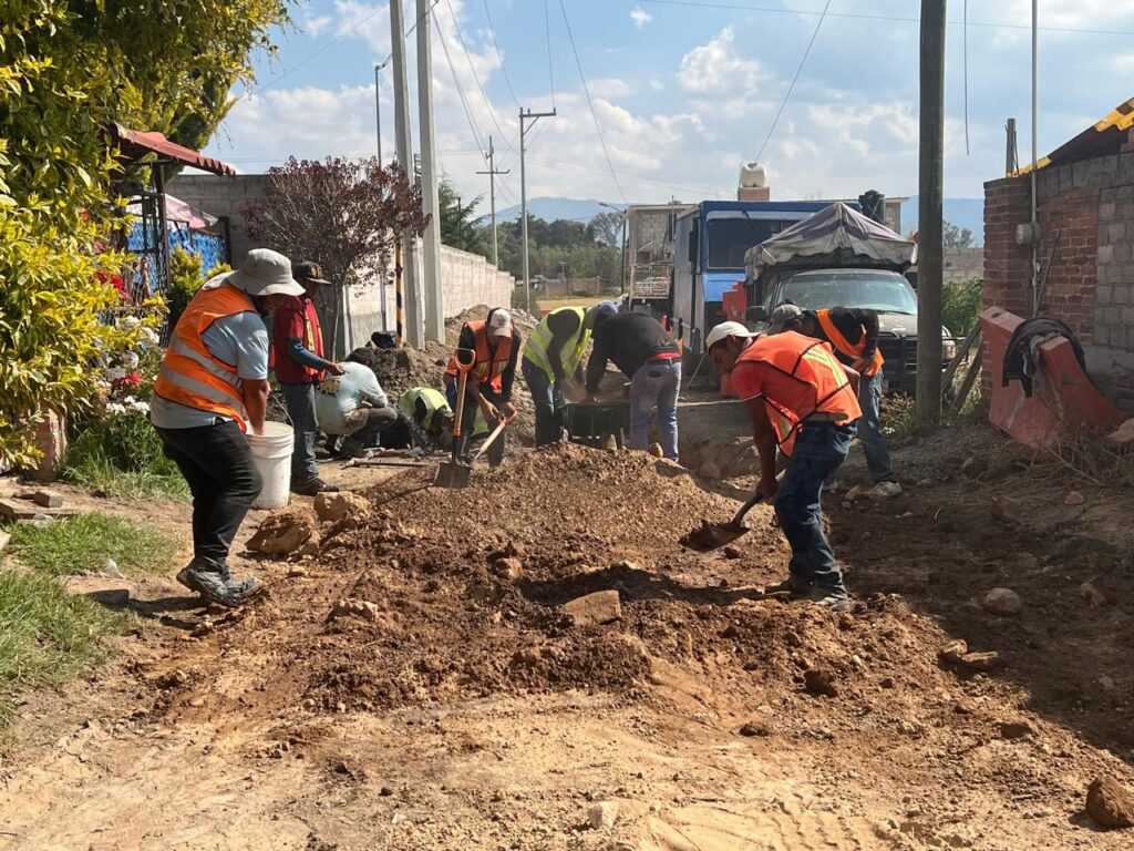Delfina Gómez supervisa obras de agua en oriente mexiquense