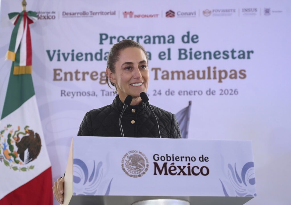 Sheinbaum entrega viviendas del Bienestar en Reynosa
