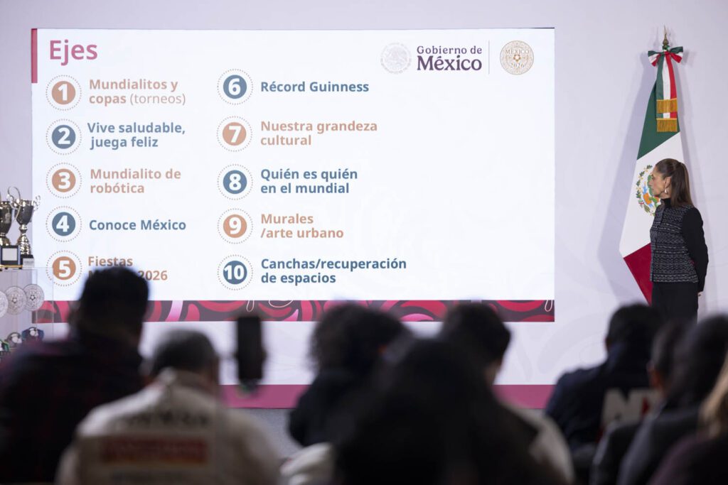 Sheinbaum presentó los 74 Mundialitos rumbo al Mundial 2026