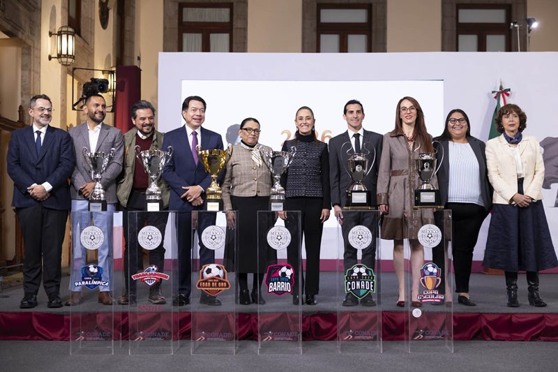 Sheinbaum presentó los 74 Mundialitos rumbo al Mundial 2026