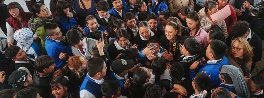 Sheinbaum supervisa bachillerato y becas en Ecatepec