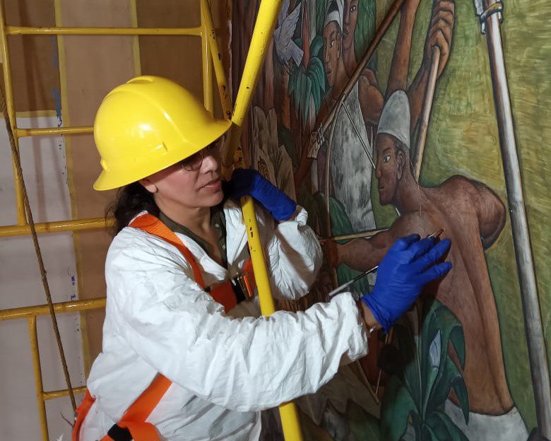 Restauran mural de O’Gorman en Pátzcuaro