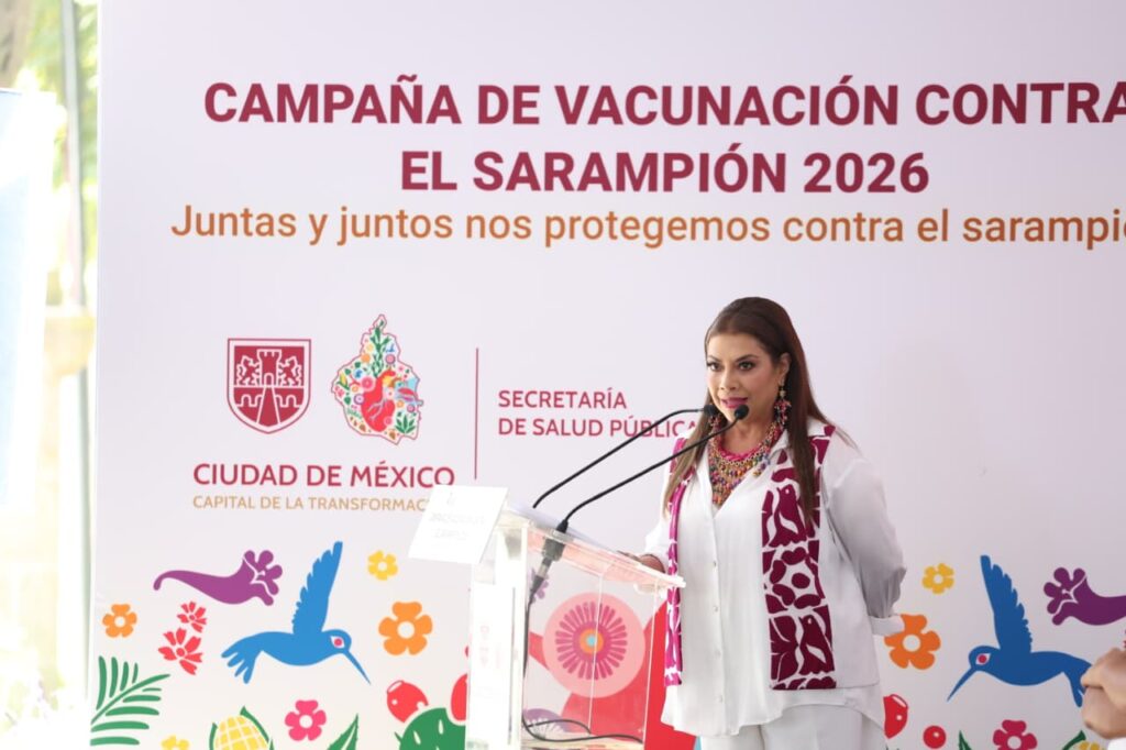 CDMX activa operativo extraordinario de vacunación contra el sarampión