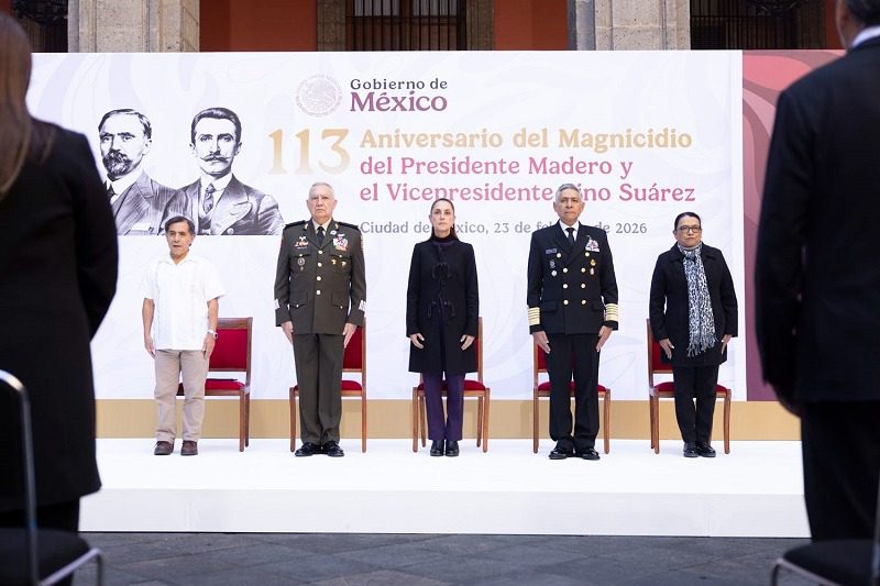 Sheinbaum reivindica el legado democrático de Madero y Pino Suárez