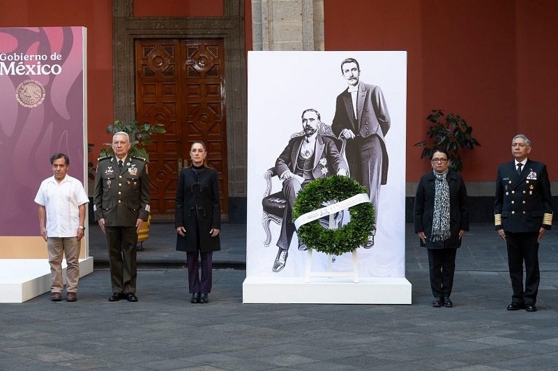 Sheinbaum reivindica el legado democrático de Madero y Pino Suárez