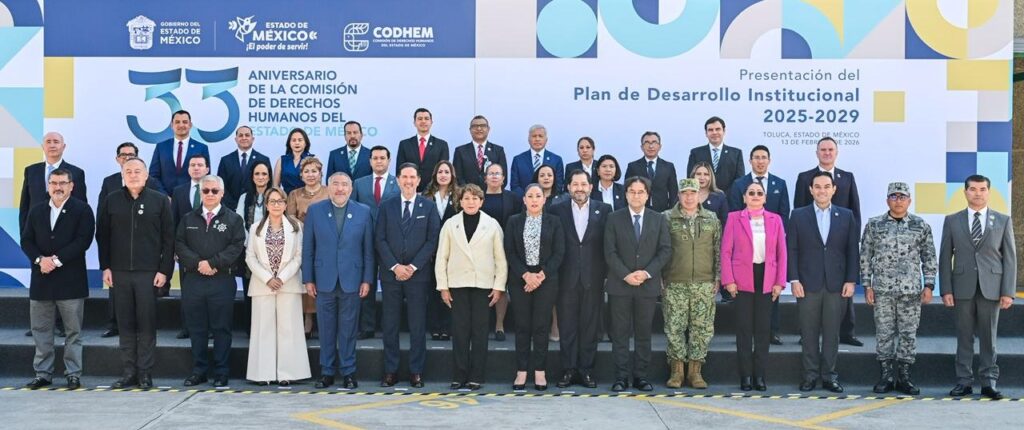 Delfina Gómez refrenda apoyo a la CODHEM en aniversario