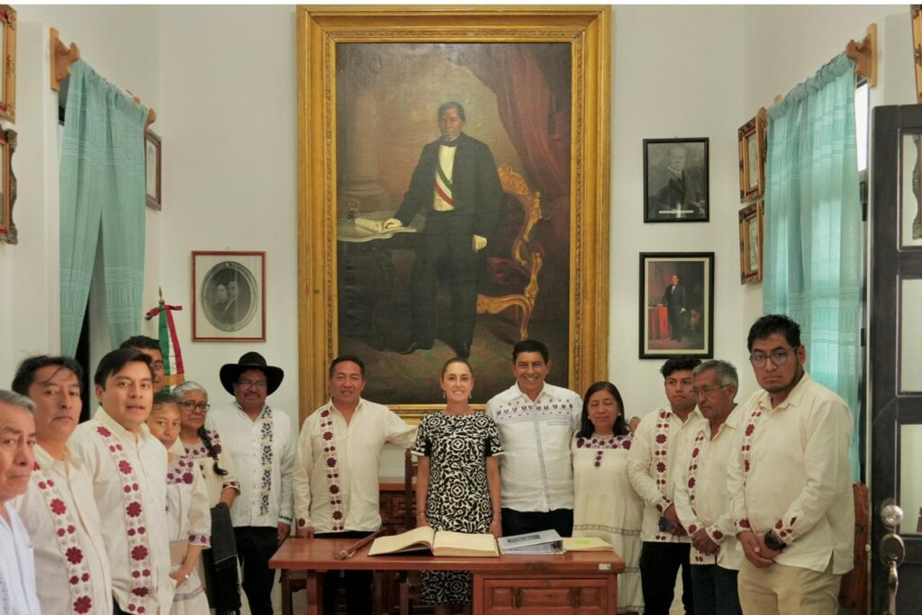 Sheinbaum honra a Juárez y a Margarita Maza