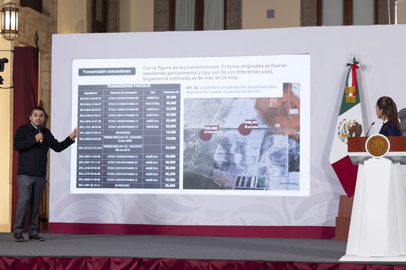 Sheinbaum entrega concesiones de agua en BC