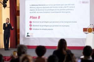 Sheinbaum anuncia Plan B de reforma electoral