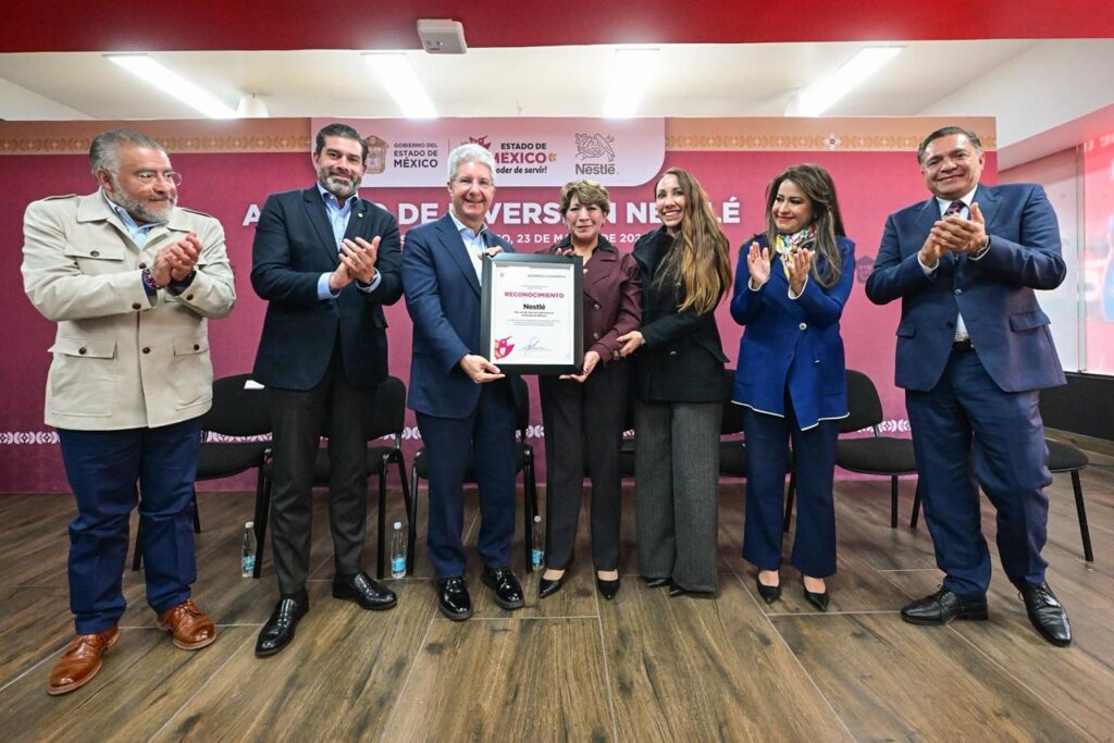Delfina Gómez anuncia inversión de Nestlé por 455 mdd