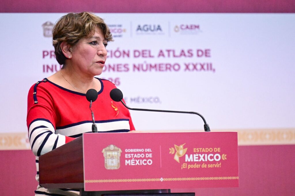 La gobernadora Delfina Gómez