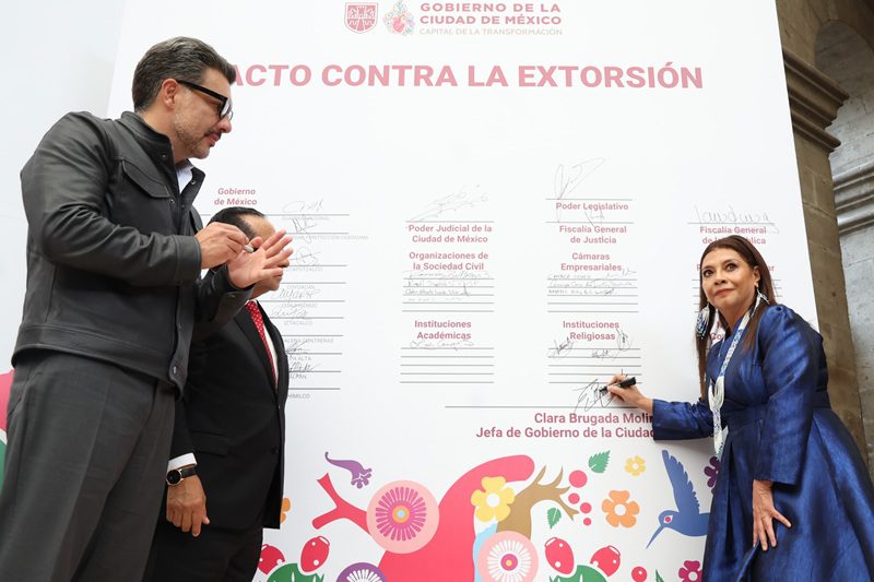 CDMX se une contra extorsión con pacto ciudadano