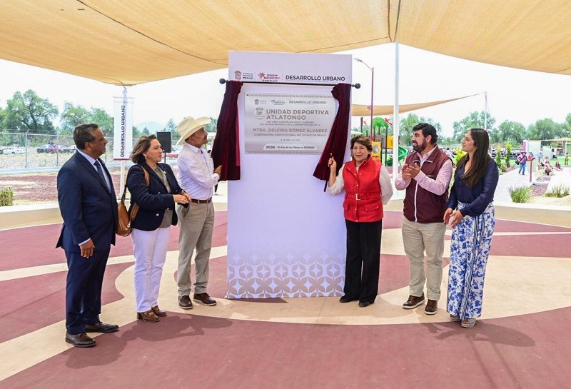 Delfina Gómez entrega unidad deportiva en Teotihuacán