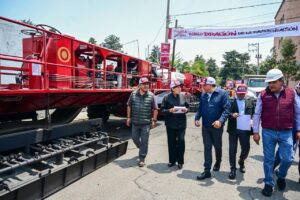 Inician obras viales en avenida de Toluca