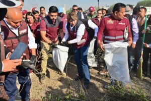Delfina Gómez encabeza mega limpieza en Edomex