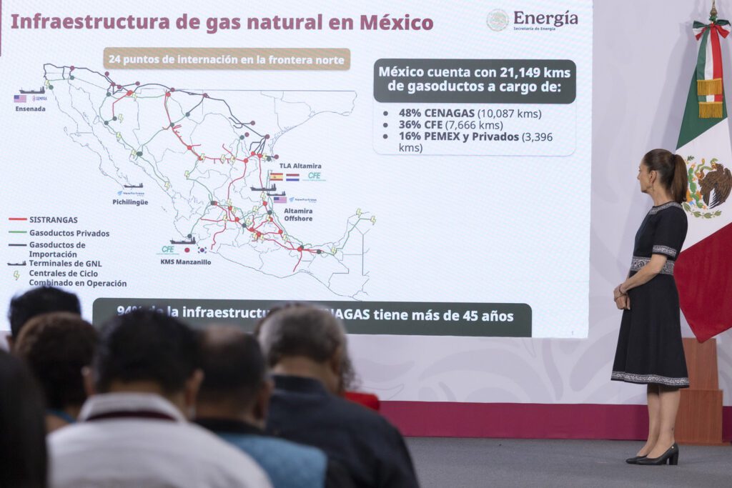 Sheinbaum impulsa red nacional de gas