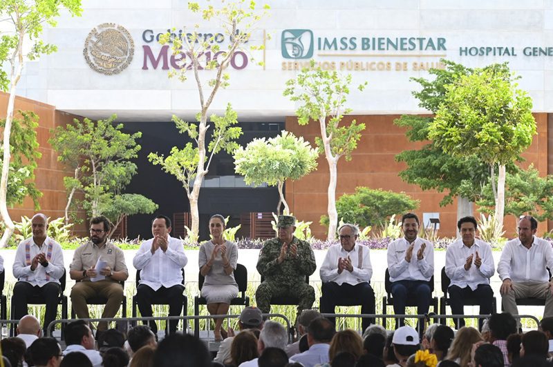 Sheinbaum inaugura hospital en Yucatán