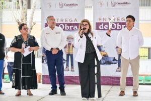 Entregan arcotecho en secundaria de Cuautitlán