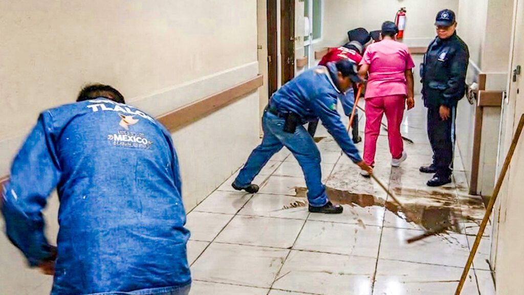 CAEM refuerza atención por lluvias en hospitales