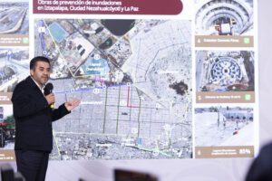 Obras contra inundaciones en Oriente del Edoméx avanzan 90%