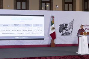 PIB de México crece 2.1% anual, destaca Sheinbaum
