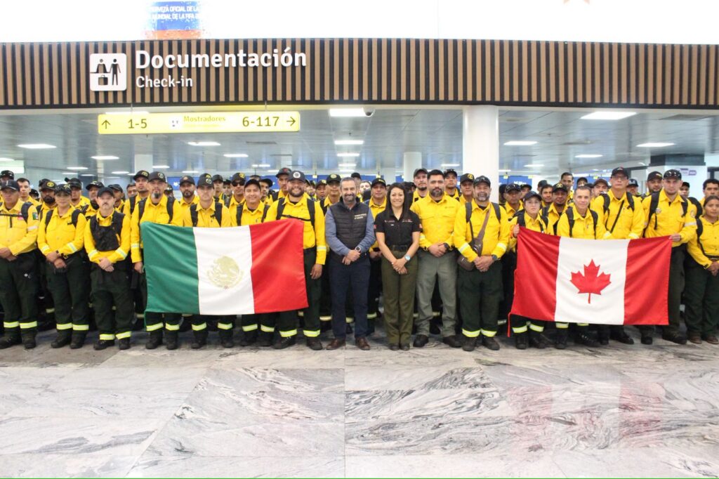 México envía brigadistas forestales a Canadá