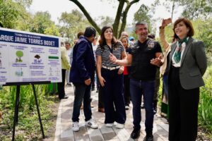 Tabe entrega parque renovado con mitigación urbana