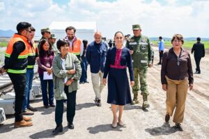 Delfina Gómez y Claudia Sheinbaum supervisan el Tren México-Pachuca