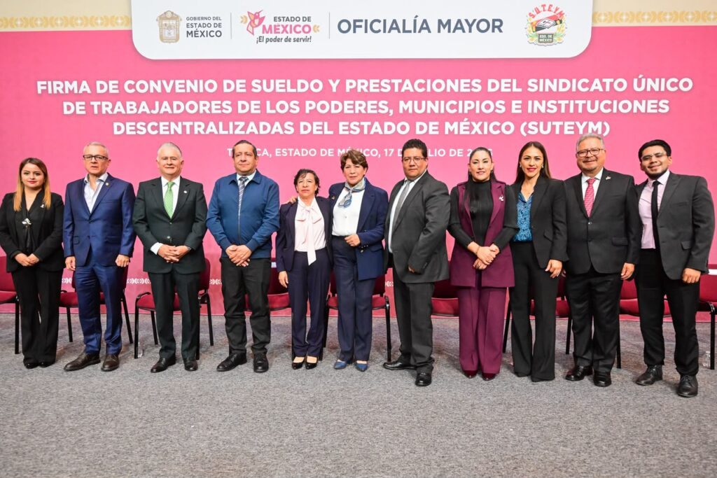 Gobierno del Edoméx mejora salarios y prestaciones del SUTEYM
