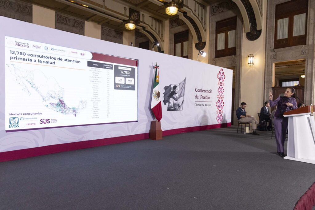 Sheinbaum crea 12 mil 750 consultorios de salud