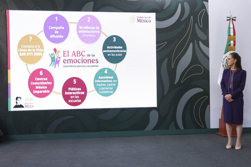 Sheinbaum impulsa estrategia de salud mental juvenil