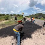 Bacalar refuerza el bacheo para mejorar sus vialidades