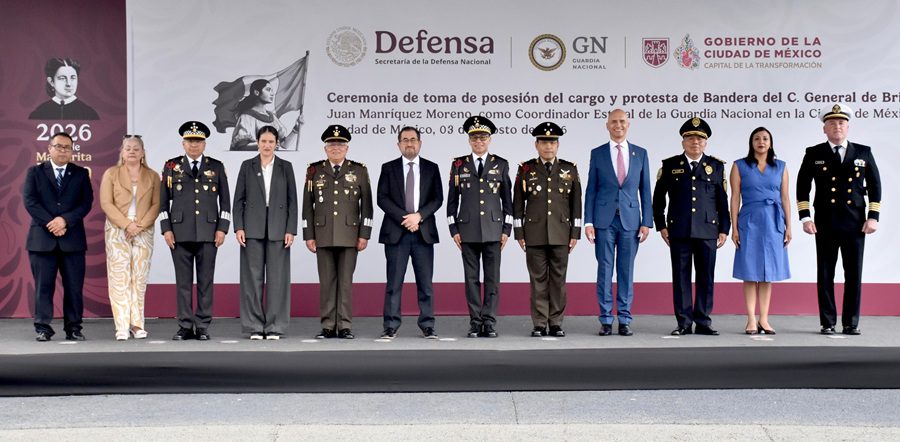 Juan Manríquez asume mando de Guardia Nacional en CDMX