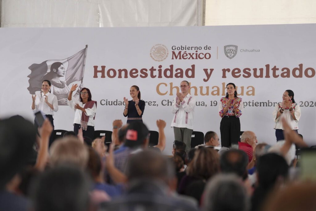 Sheinbaum llama en Chihuahua a defender la soberanía