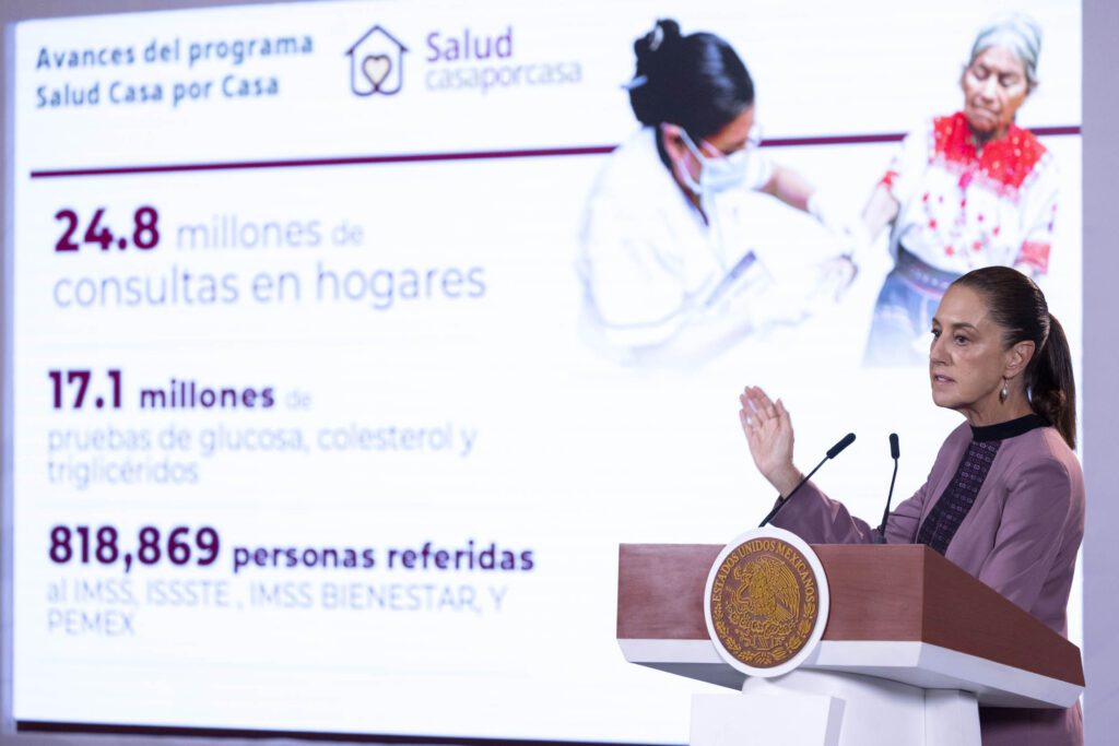 Sheinbaum destaca expansión histórica del sistema de salud