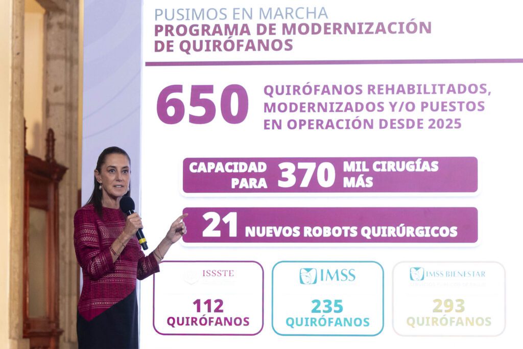 Sheinbaum reporta avances en el sistema de salud