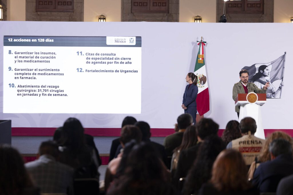 Sheinbaum anuncia plan de 120 días para fortalecer al IMSS
