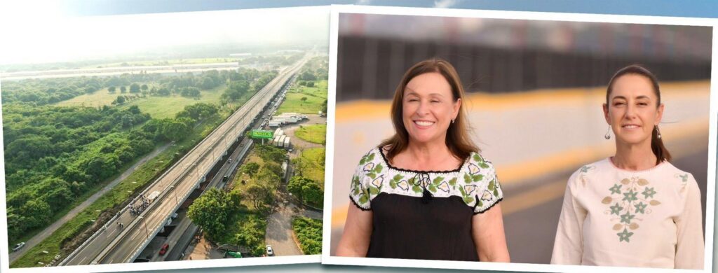 Sheinbaum inaugura puente de acceso al Puerto de Veracruz